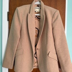 L'AGENCE Women's Tan Textured Blazer